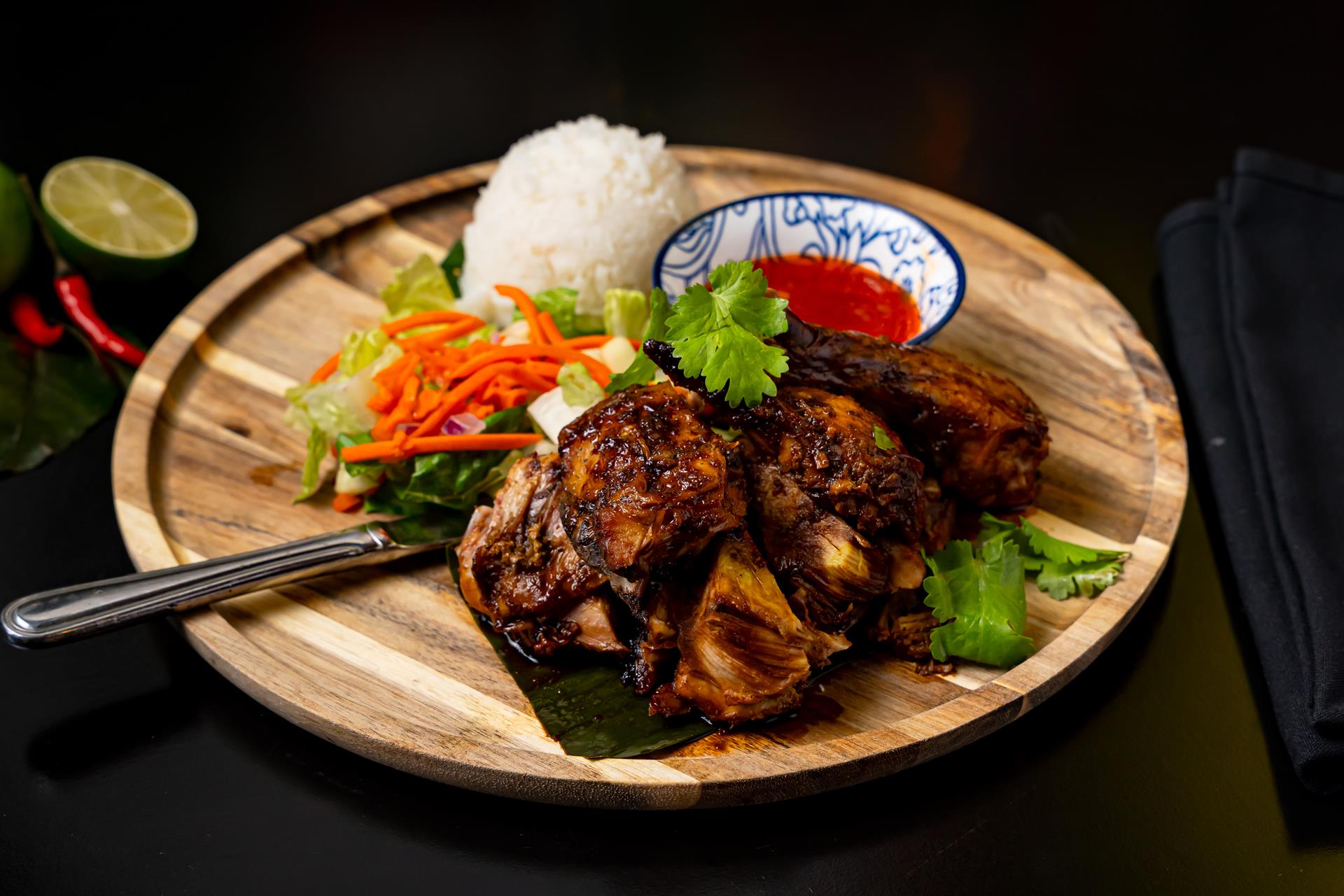 Authentic Thai dishes spread